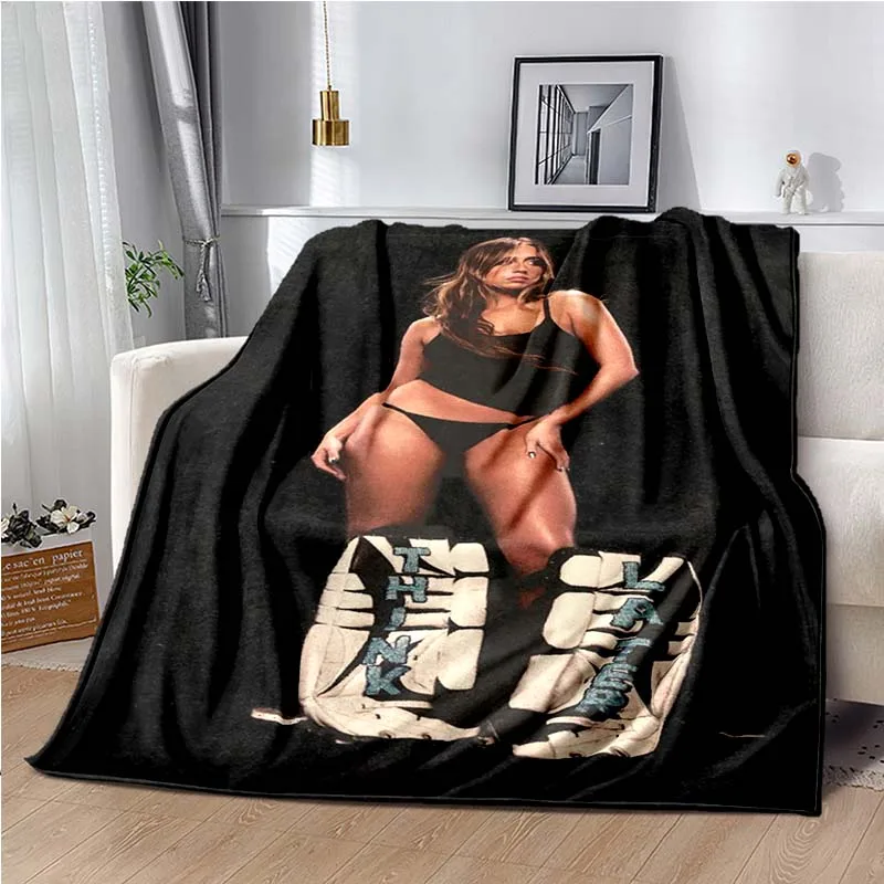 Canada Greedy Tate McRae Blanket Hip Hop Blankets for Sofa Bed Bedroom and Office Decke Stragulum 3 - Tate McRae Shop